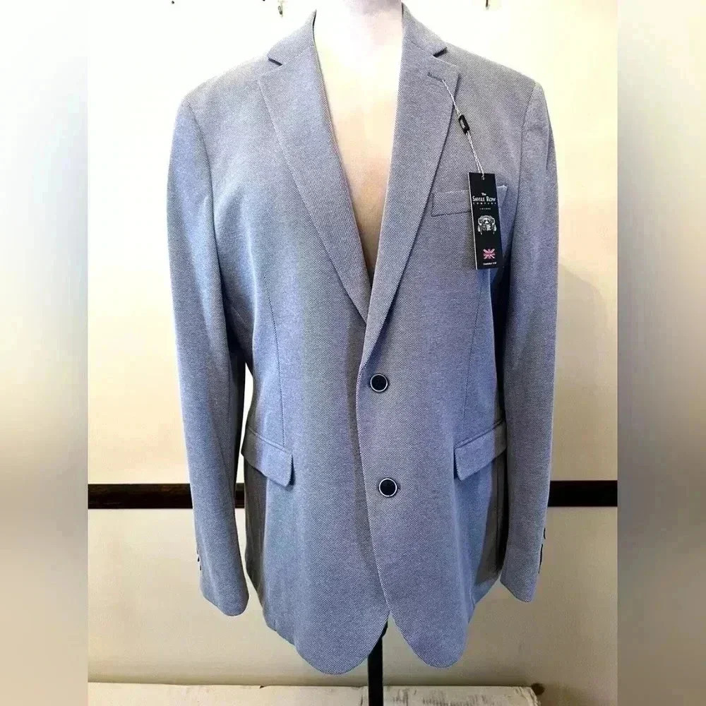 NWT The Savile Row Company men HOLKHAM Jacket BLUE blazer
